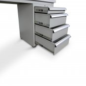 Arbetsbänk med lådor