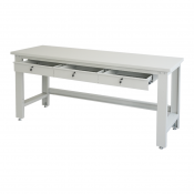 arbetsbänk med lådor